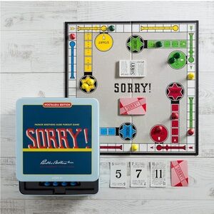 NEW Sorry! Nostalgia Edition Board Game Collectible Tin Vintage NIB NWT Madewell